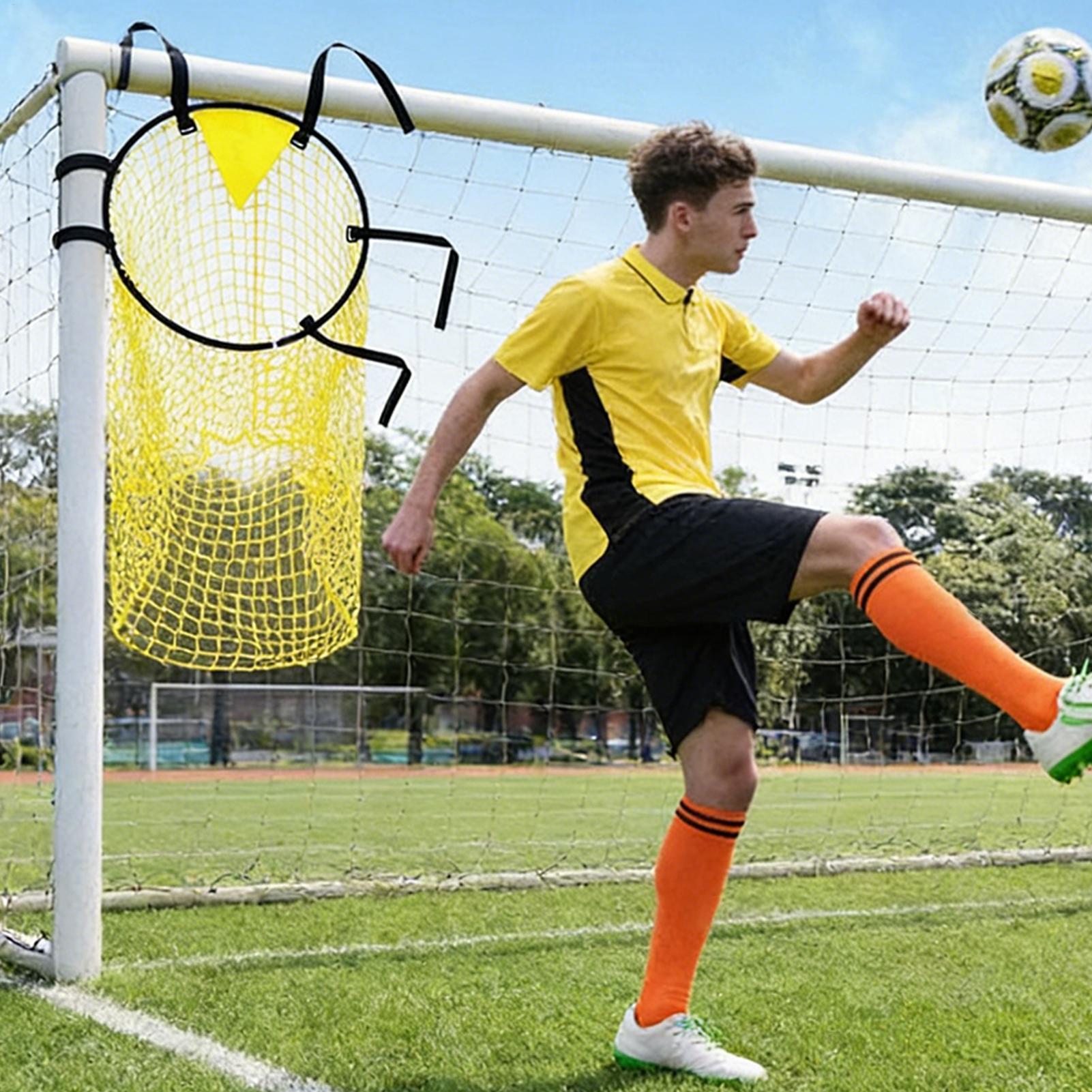 Kids Outdoor Garden - Elastik Çocuk Futbol Filesi Dolaşmayan Antrenman