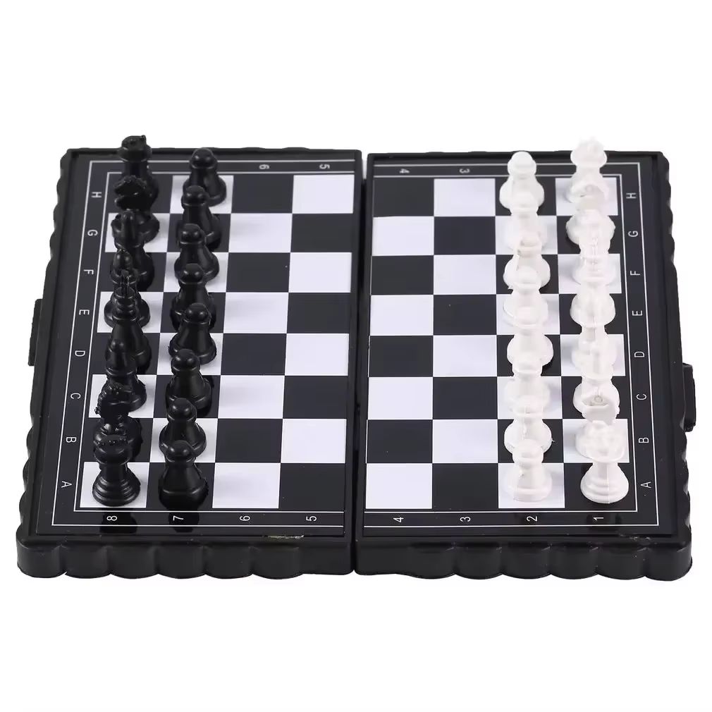 Kids Outdoor Set - 1 adet Mini Manyetik Satranç Seti
