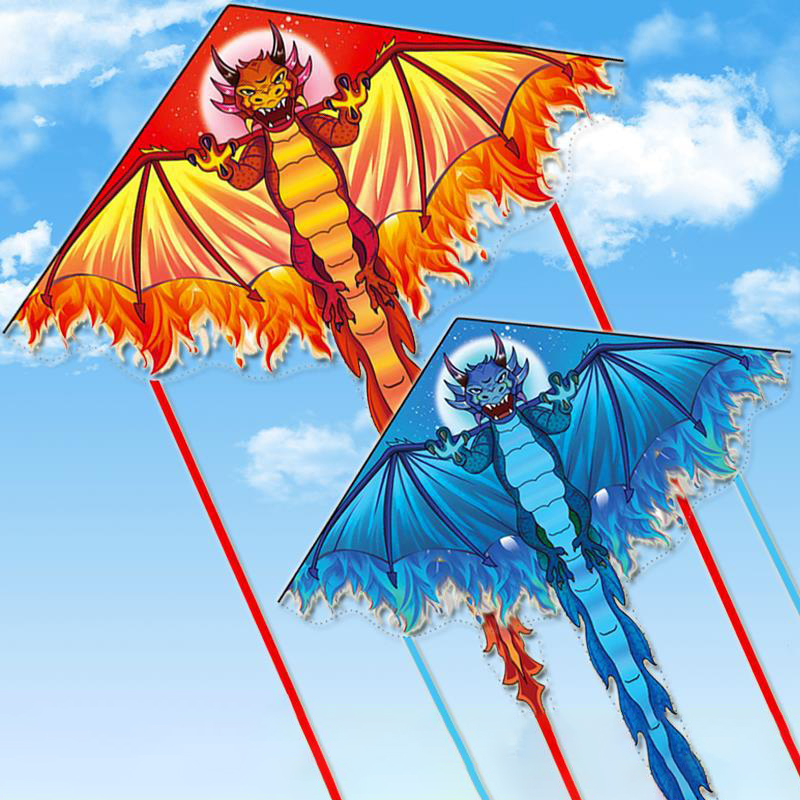 Kite Easy Fly Kids - Çocuklar ve Yetişkinler İçin Büyük Ejderha