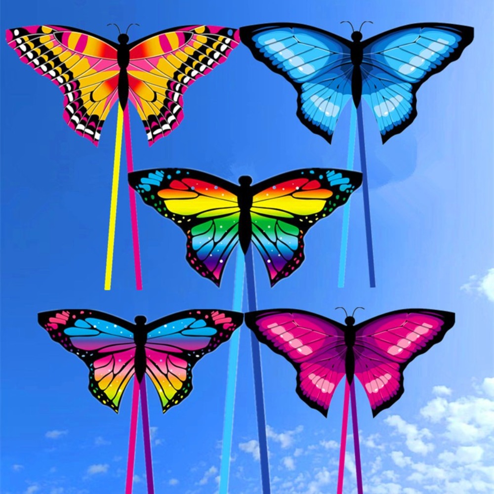 Kite Easy Fly Kids - Uçması kolay Renkli Kelebek Uçurtma Direksiyon