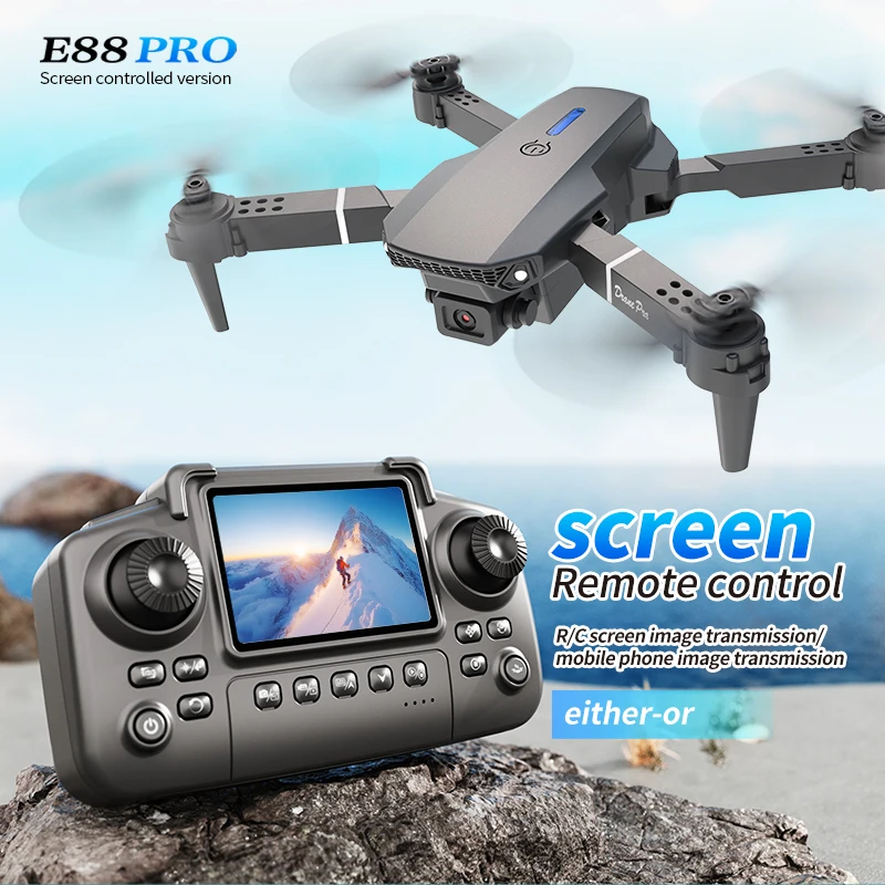 Kids Outdoor Toy Storage - Profesyonel E88 PRO Drone ekranlı 8K