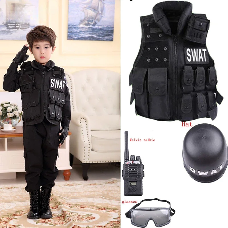Kids Outdoor Set - 2025 Cadılar Bayramı Çocuklar Avcılık Askeri