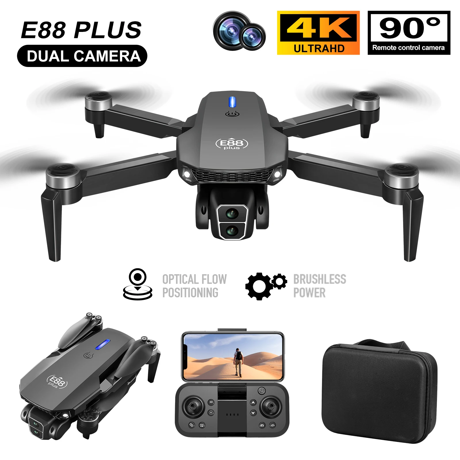 Kids Outdoor Toy Storage - Yeni E88 Plus Quadcopter Drone: 90