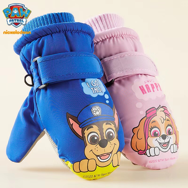 Kids Outdoor Gloves - Hakiki Paw Patrol Çocuk Kayak Eldivenleri