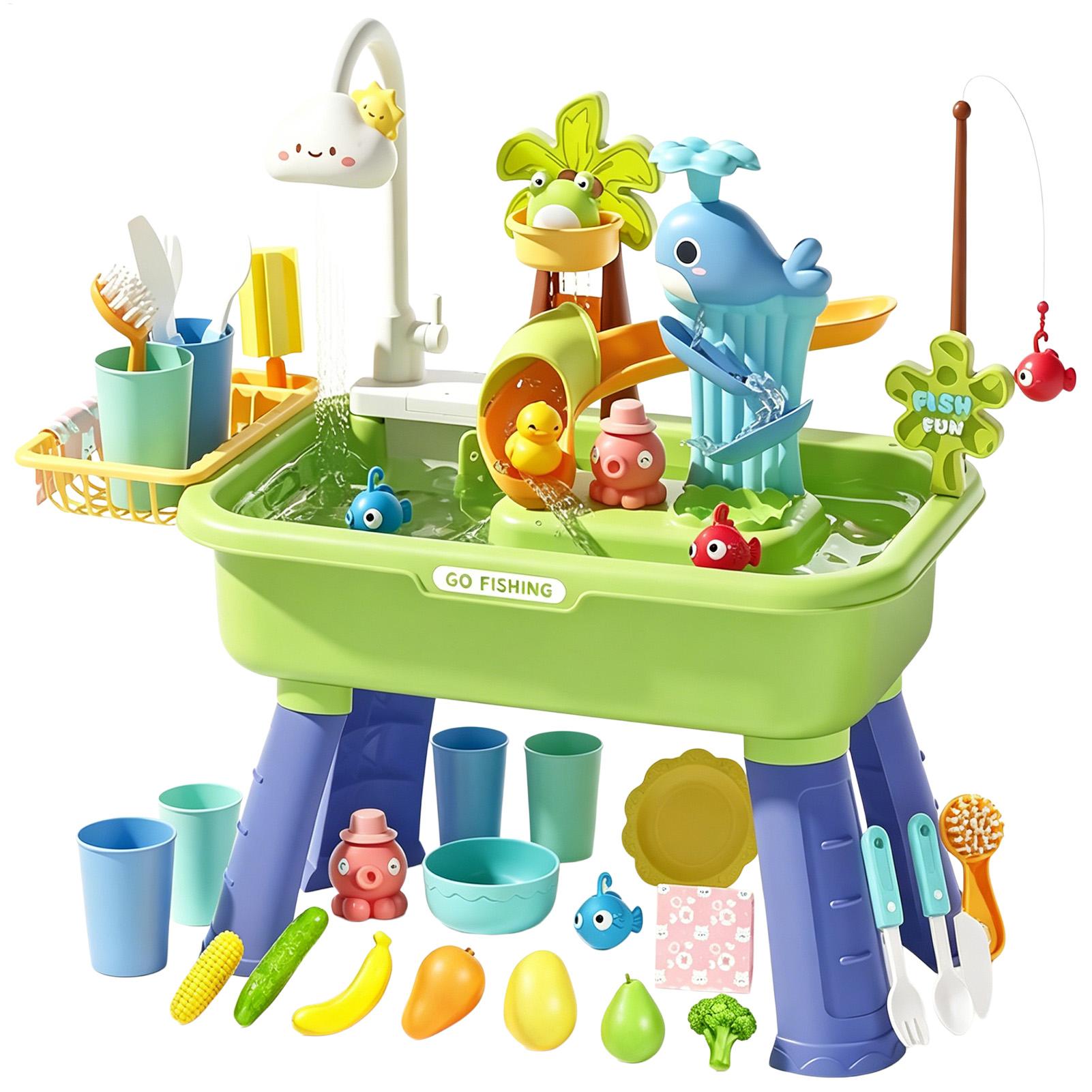 Kids Outdoor Activity Table - Çocuklar için Su Masası ve Pompa,