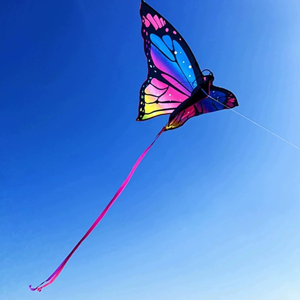 Kite Easy Fly Kids - Çocuklar Hediye Renkli Kelebek Uçurtma Güzel