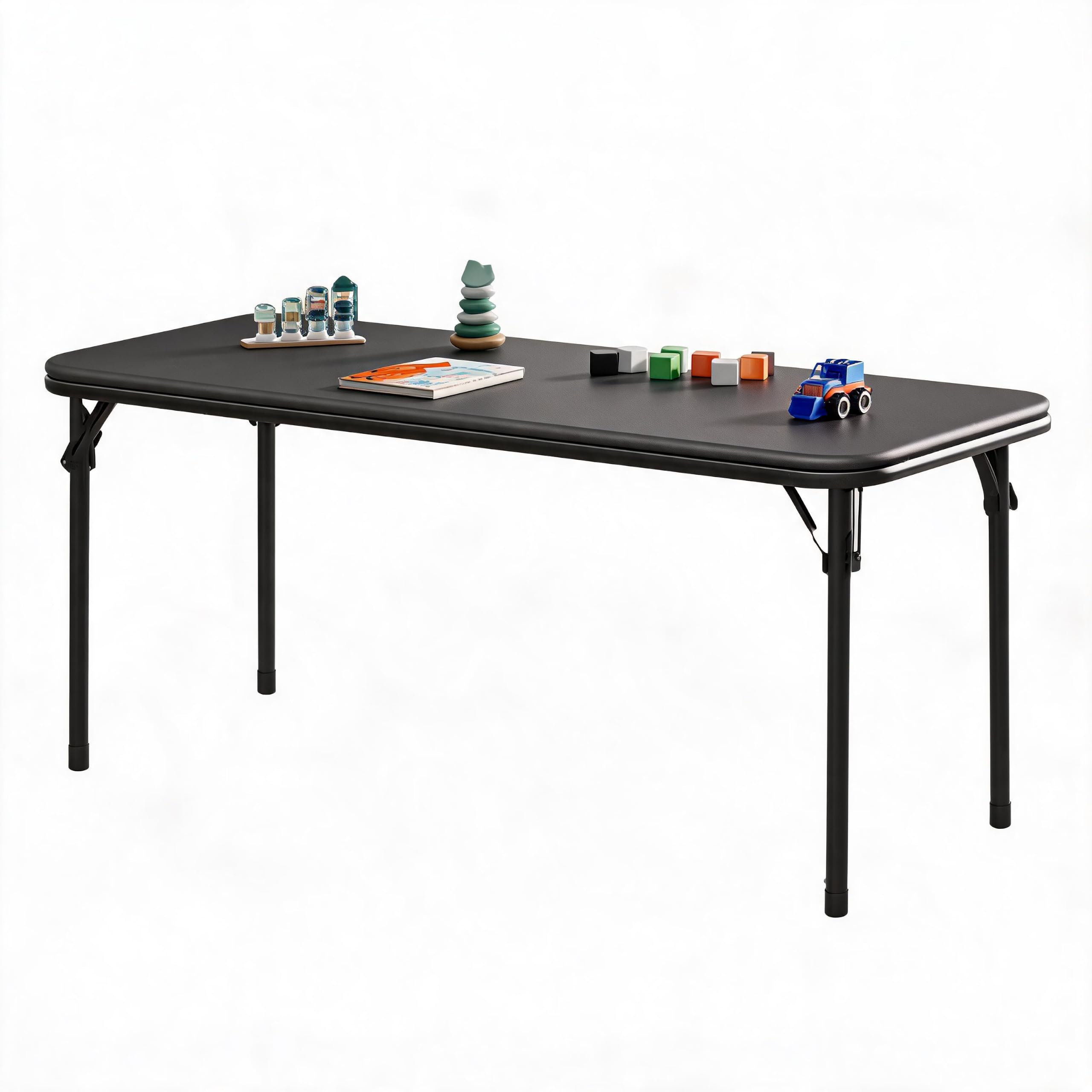 Kids Outdoor Activity Table - 47 inç Dikdörtgen Katlanır Masa, İç/Dış