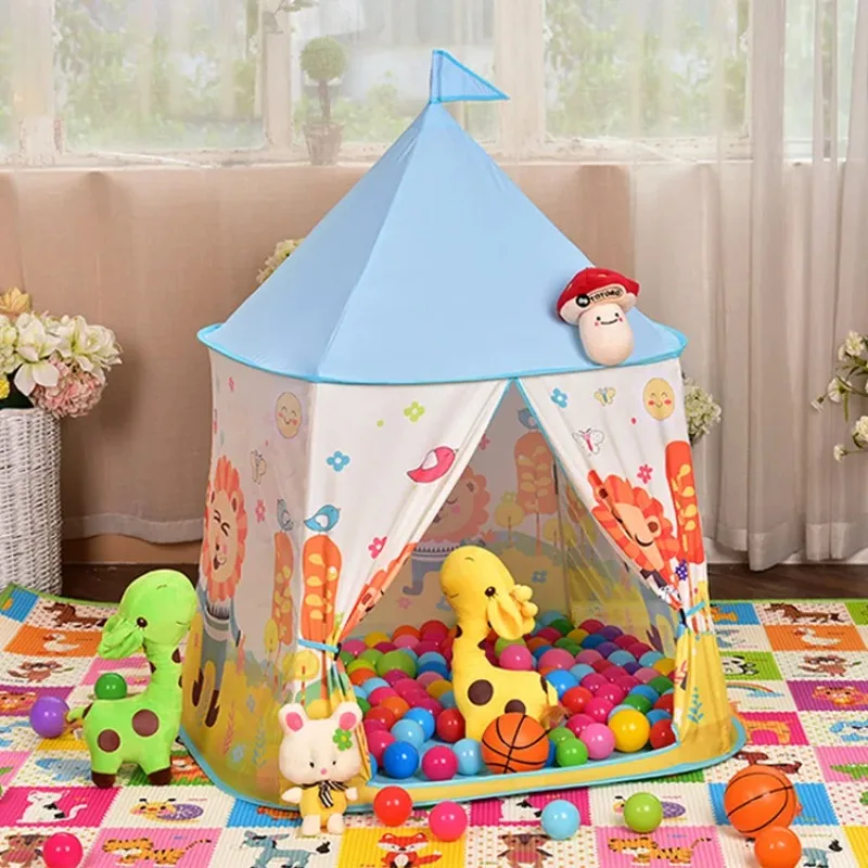 Kids Outdoor Cubby House - Taşınabilir Çocuk Oyun Çadırı Çocuk Kapalı