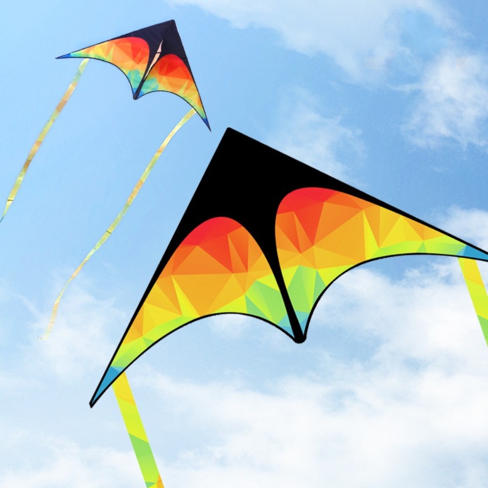 Kite Easy Fly Kids - Çift kuyruklu Büyük Delta Uçurtma Uzun