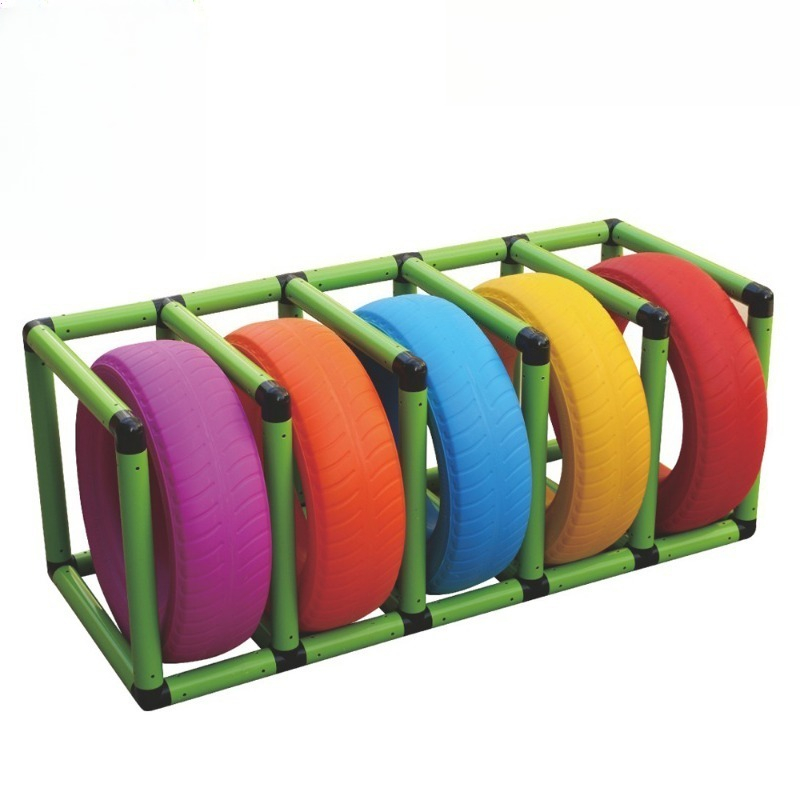 Kids Outdoor Obstacle Course Equipment - Rotomolding Oyun Alanı Lastik Tırmanma Rafı