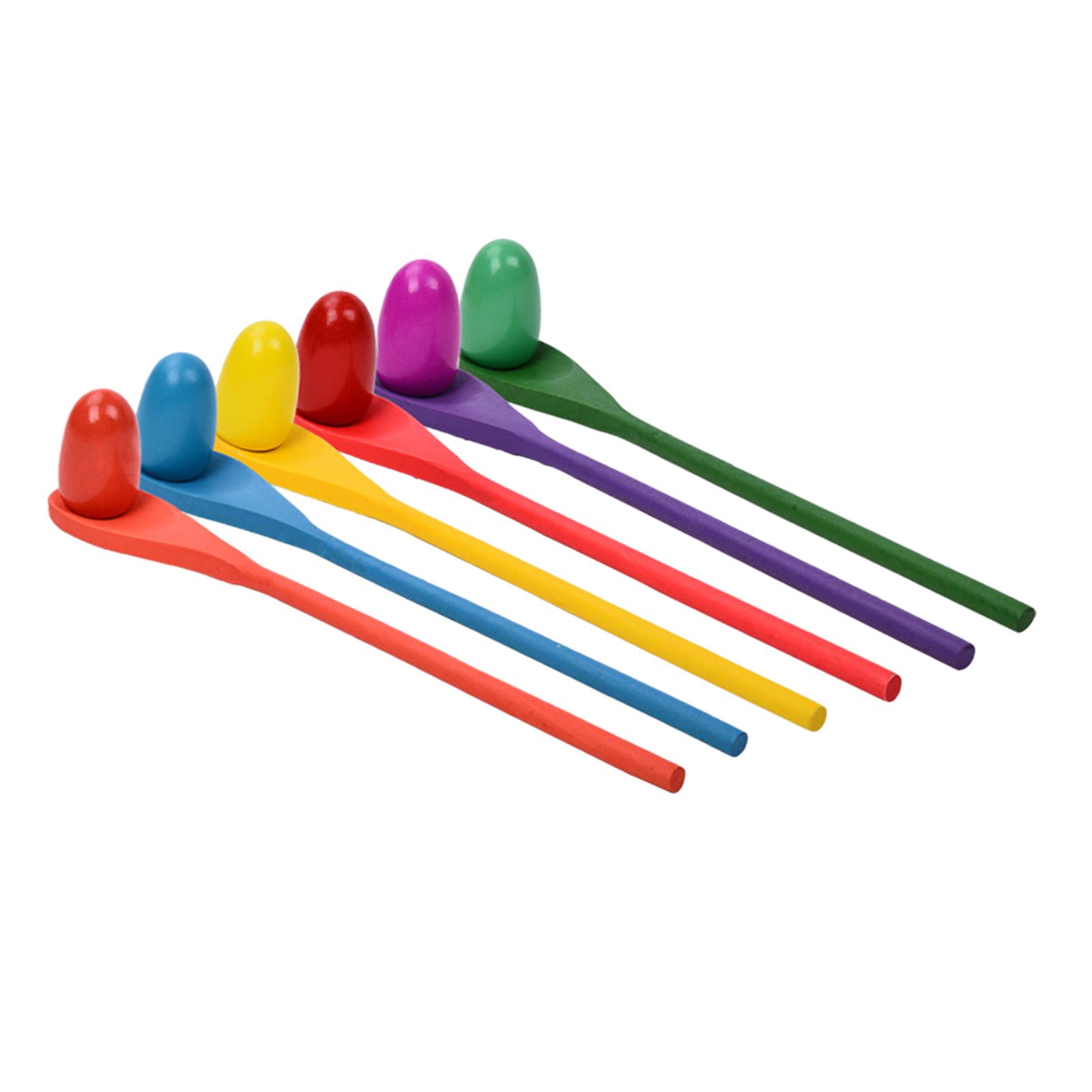 Kids Outdoor Yard - 6 adet yumurta kaşığı yarış oyunu