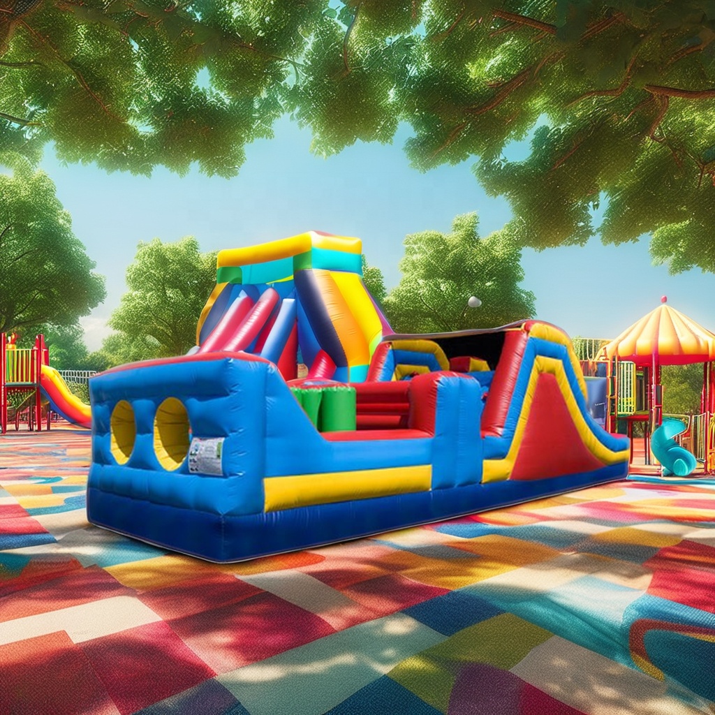 Dev Ticari Şişme Engel Parkuru - Kids Outdoor Obstacle Course Equipment incelemesi ve fiyatı