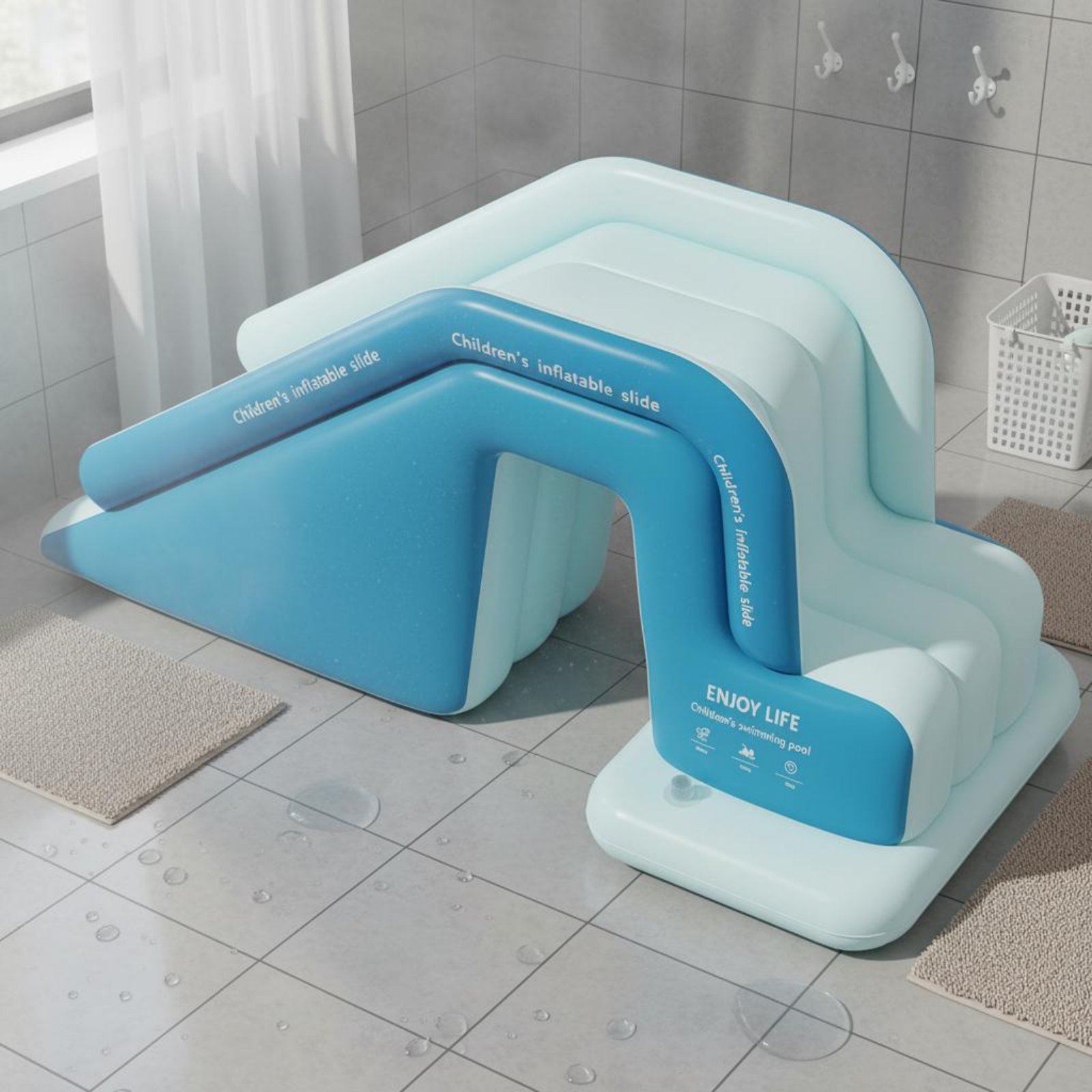 Şişme Havuz Kaydırağı Katlanab - Kids Outdoor Pool incelemesi ve fiyatı
