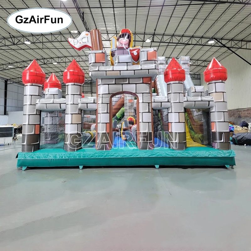 Ticari PVC Şövalye Şatosu Şişm - Kids Outdoor Obstacle Course Equipment incelemesi ve fiyatı