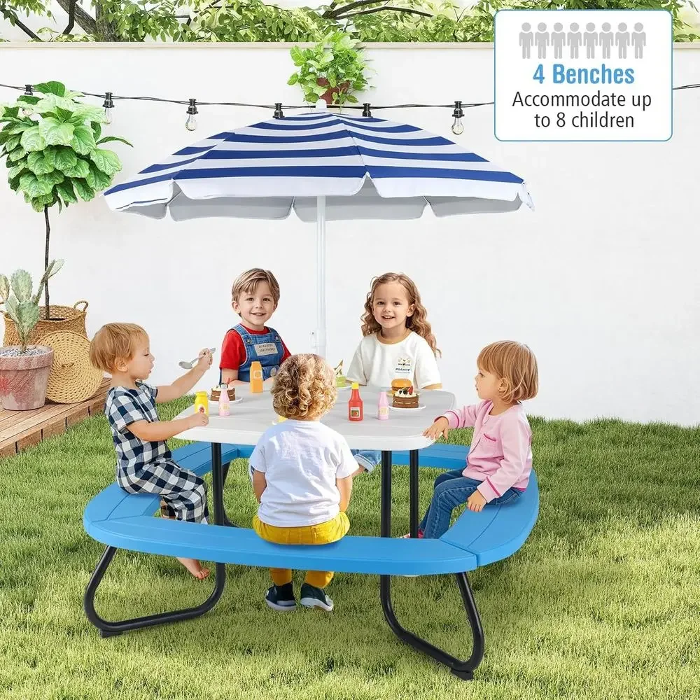 8 Kişilik Çocuk Piknik Masası, - Kids Outdoor Activity Table incelemesi ve fiyatı