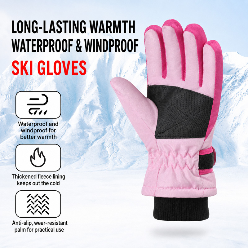 Çocuklar Kış Kayak Eldivenleri - Kids Outdoor Gloves incelemesi ve fiyatı