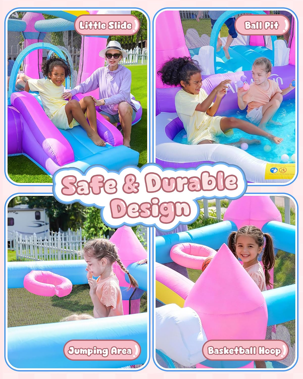 3-8 Yaş Çocuklar İçin Pembe İç - Kids Outdoor Pool incelemesi ve fiyatı