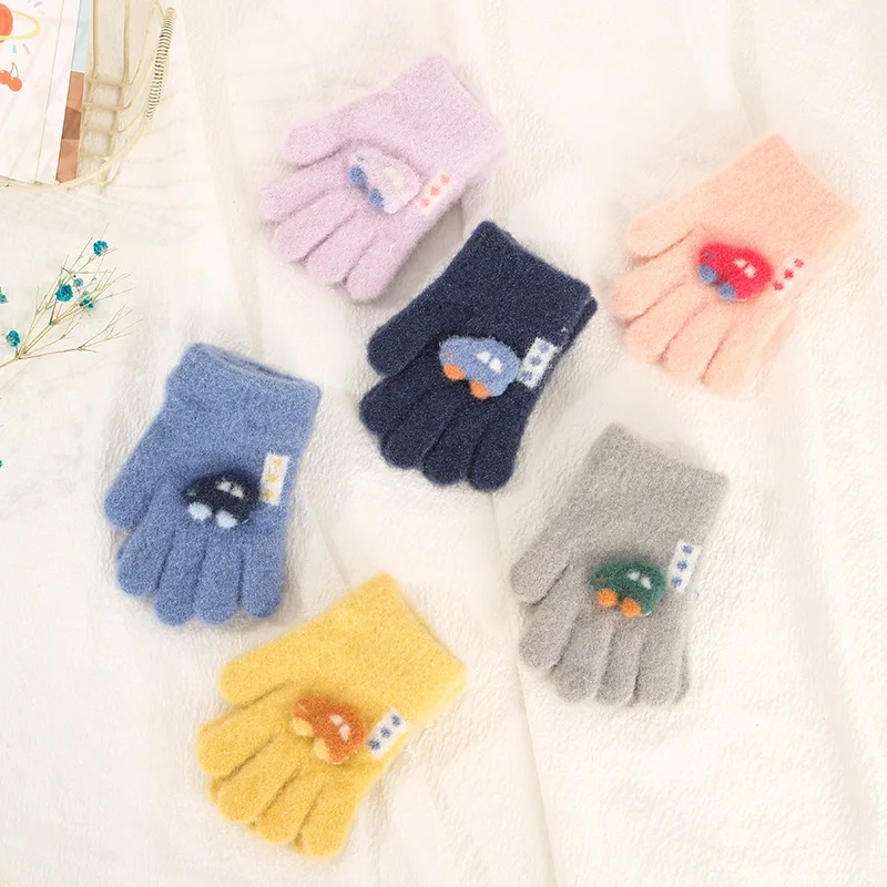 Kış örme eldiven karikatür sıc - Kids Outdoor Gloves incelemesi ve fiyatı
