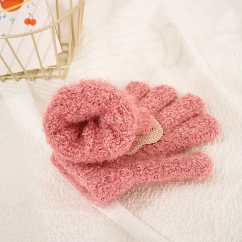 Kış örme eldiven karikatür sıc - Kids Outdoor Gloves incelemesi ve fiyatı