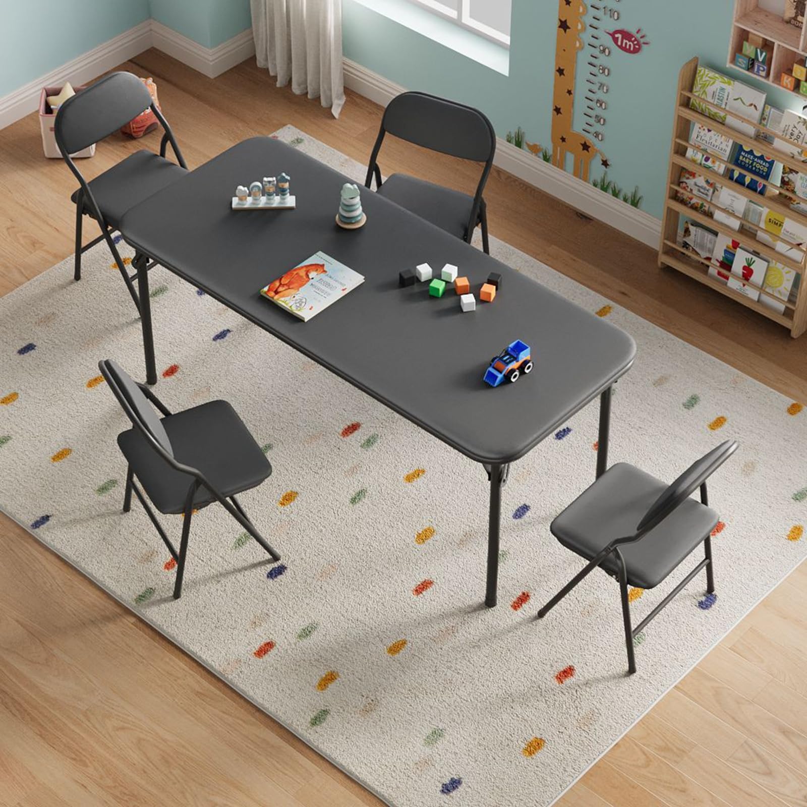 47 inç Dikdörtgen Katlanır Mas - Kids Outdoor Activity Table incelemesi ve fiyatı