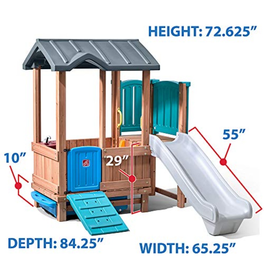 Ormanlık Macera Oyun Evi ve Ka - Kids Outdoor Swing Set With Slide incelemesi ve fiyatı