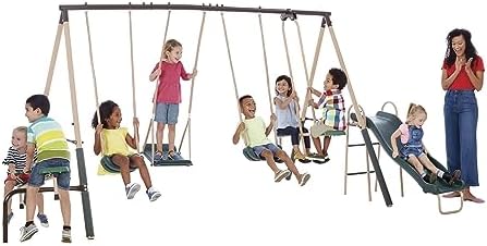 Açık Hava Oyun Seti Çocuklar İ - Kids Outdoor Swing Set With Slide incelemesi ve fiyatı