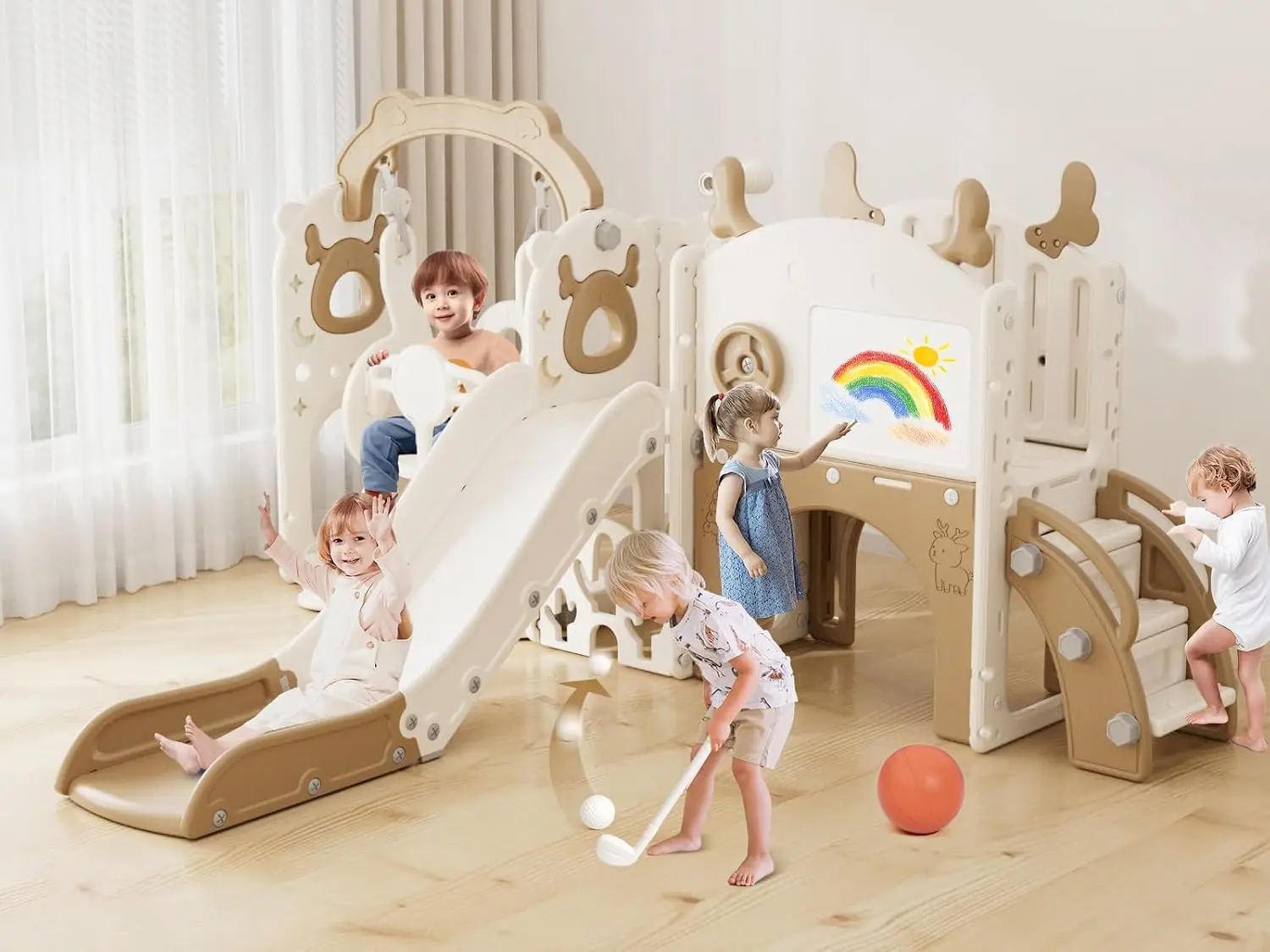 13'ü 1 arada Çocuk Kaydırağı v - Kids Outdoor Swing Set With Slide incelemesi ve fiyatı