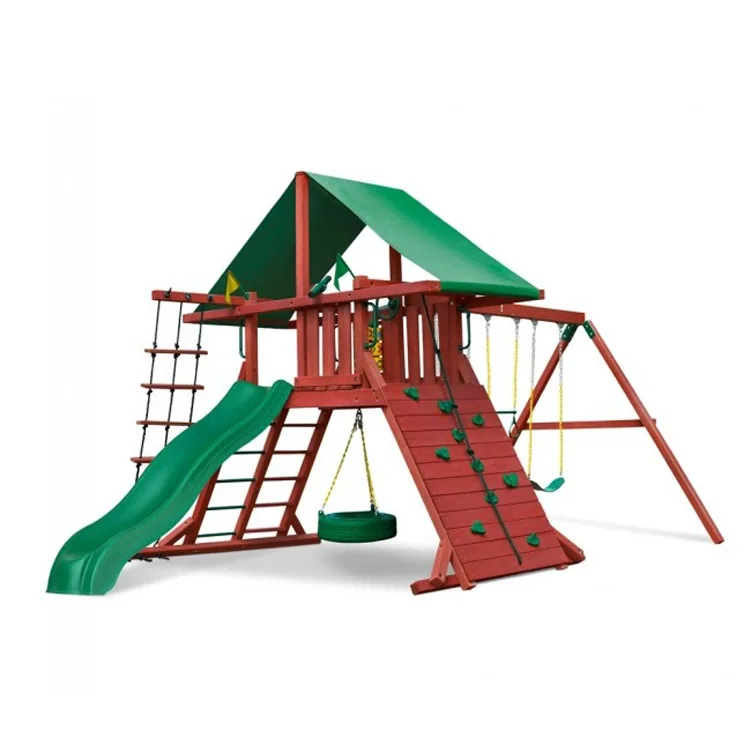 2026 Dış Mekan Ahşap Küçük Oyu - Kids Outdoor Swing Set With Slide incelemesi ve fiyatı