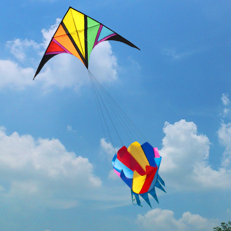 Büyük gökkuşağı uçurtması nayl - Kite Easy Fly Kids incelemesi ve fiyatı