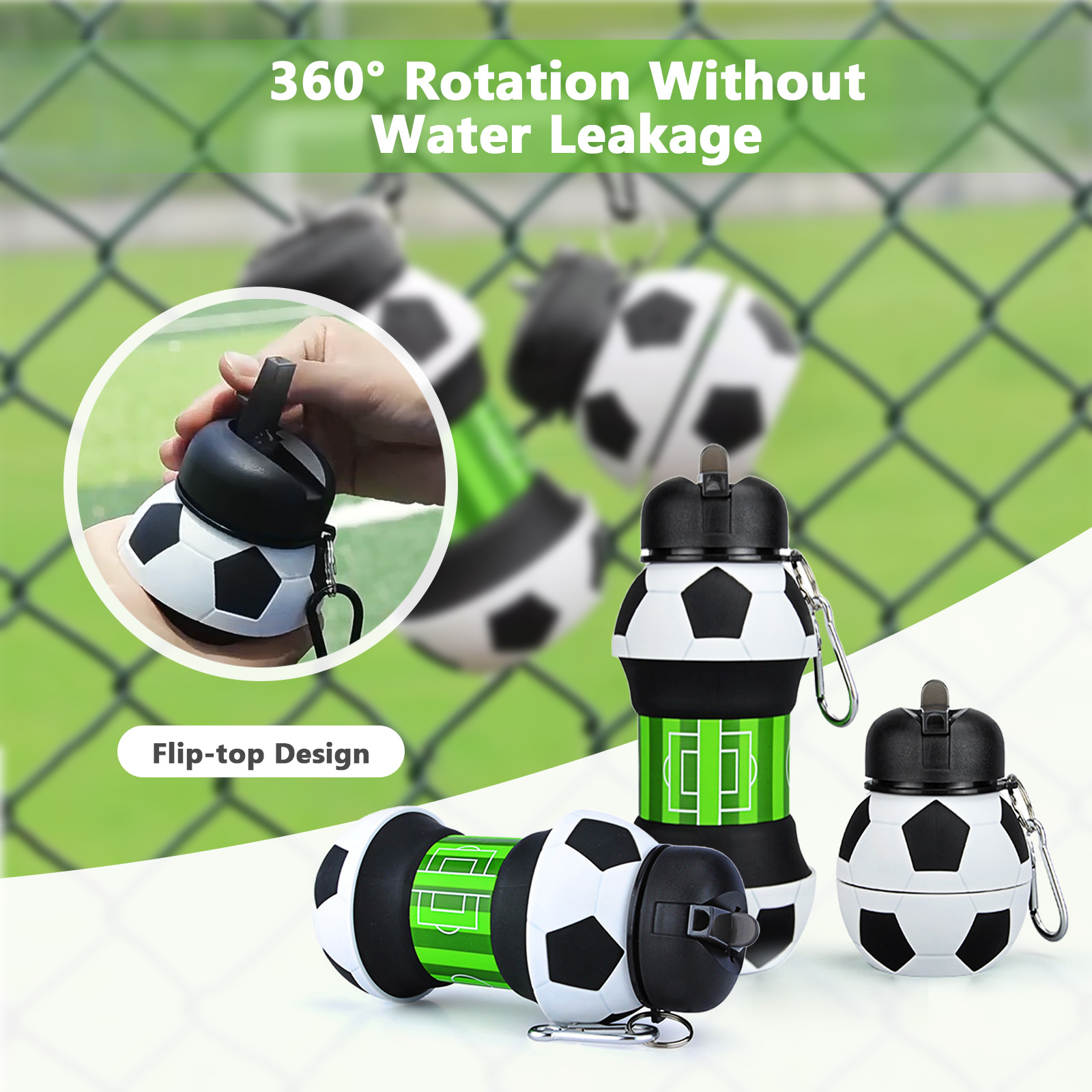 550ml katlanabilir futbol su ş - Outdoor Kid Friendly incelemesi ve fiyatı